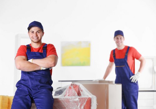 A local home moving team preparing for a Richmond house move