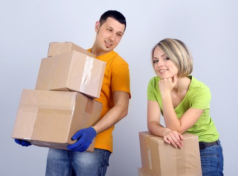 Man and van removals team handling furniture transport in Richmond