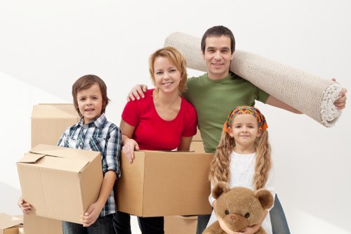 Removal van loading process for a Richmond flat or office move
