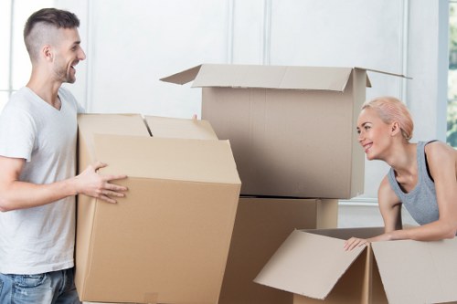 Careful loading of furniture for a man and van removal in Richmond