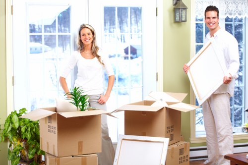 Packing supplies and labelled boxes ready for a Richmond relocation